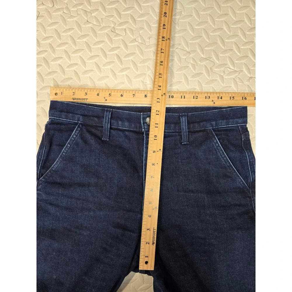 Joe's Jeans The Trixie Dont Worry Wide Leg Crop Cuff Indigo Blue Denim Jeans 29 - Picture 10 of 12